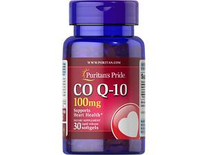 Коэнзим Q-10, Q-SORB™ Co Q-10, Puritan's Pride, 100 мг, 30 капсул быстрого высвобождения