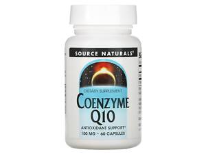 Коэнзим Q10, Coenzyme Q10, Source Naturals, 100 мг, 60 капсул