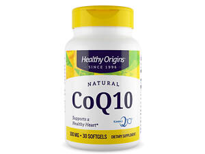 Коэнзим Q10, Kaneka Q10 (CoQ10), Нealthy Origins, 100 мг, 30 капсул