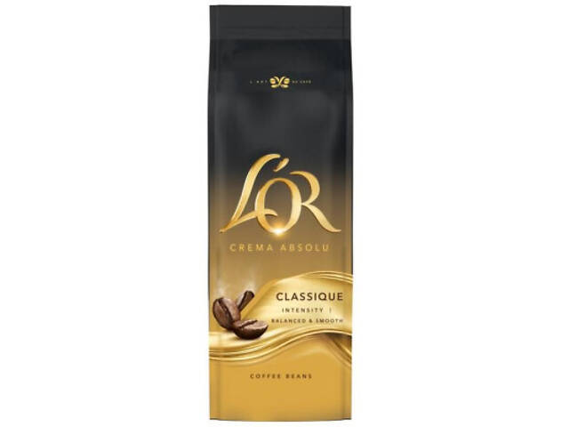 Кава L'OR Crema Absolute Classic в зернах 500 г (8711000369852) - Фото 1