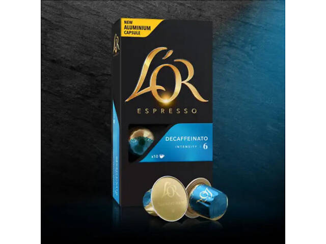 Кава L'OR Espresso Decaffeinato без кофеїну в капсулах 10 шт (8711000357965) - Фото 4