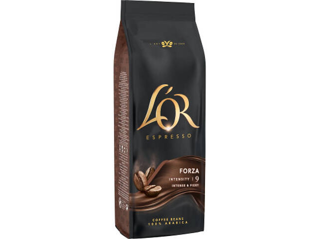 Кава L'OR Espresso Forza 100% Арабіка в зернах 500 г (8711000324141) - Фото 2