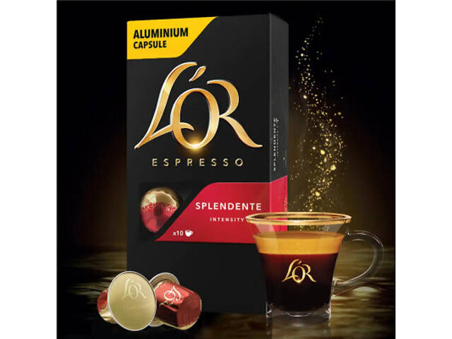 Кава L'OR Espresso Splendente 100% Арабіка в капсулах 10 шт (8711000357910) - Фото 4