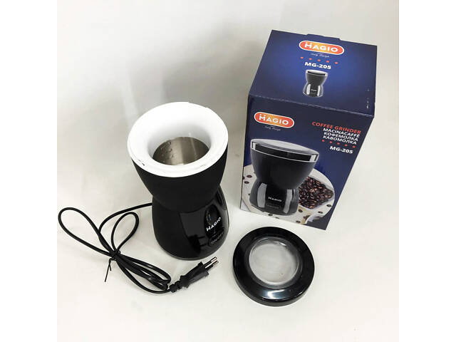 Кавомолка MAGIO MG-205 200 Вт, Кавомолка побутова електрична, Портативна кавомолка, Подрібнювач кави - Фото 6