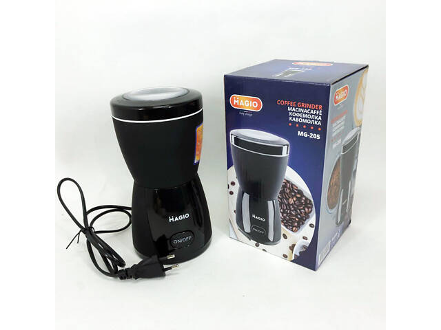 Кавомолка MAGIO MG-205 200 Вт, Кавомолка побутова електрична, Портативна кавомолка, Подрібнювач кави - Фото 7