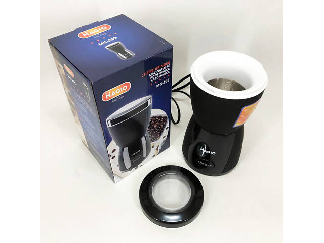 Кавомолка MAGIO MG-205 200 Вт, Кавомолка побутова електрична, Портативна кавомолка, Подрібнювач кави - Фото 9