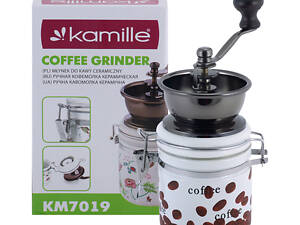 Кофемолка перцемолка мельничка для специй механическая Kamille 7019