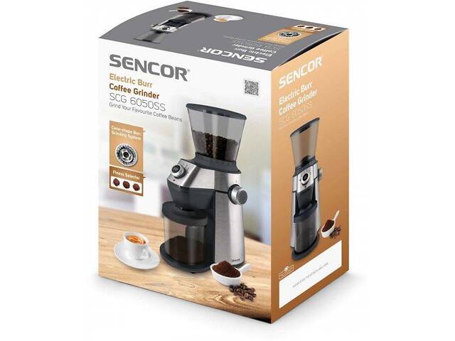 Кофемолка SenСor SСG-6050SS 150 Вт - Фото 5