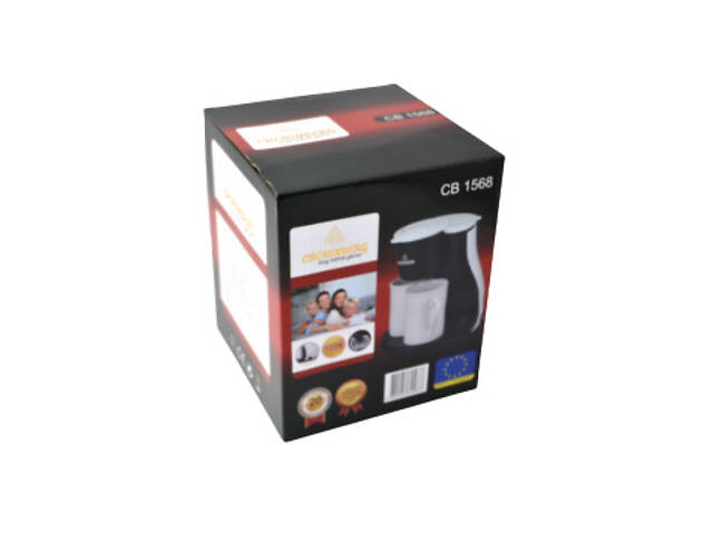 Кавоварка Crownberg CB 1568 краплинна 500 Вт ударостійкий пластик чорний (CB-1568_3444) - Фото 6