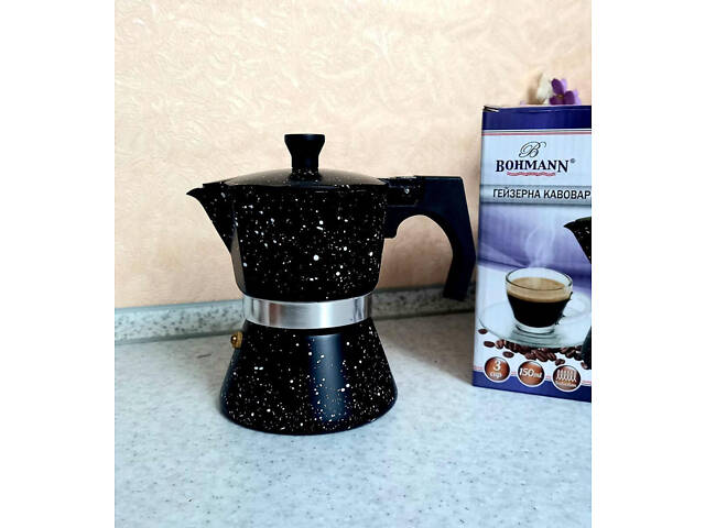 Кавоварка гейзерна Bohmann BH-9709 9 чашок 450 мл - Фото 2