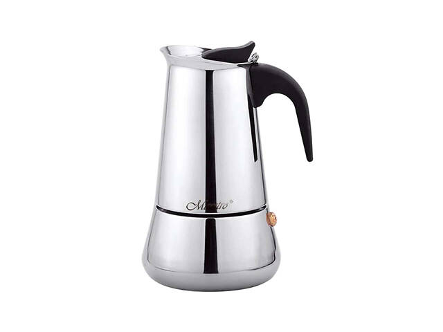 Кофеварка гейзерная нержавеющая Maestro 300мл (MR-1660-6) - Фото 1