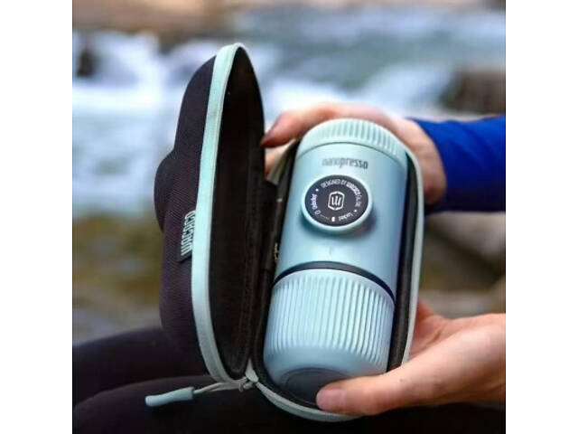 Кавоварка кемпінгова Wacaco Nanopresso з чохлом блакитна (WNANOBLUE) - Фото 5