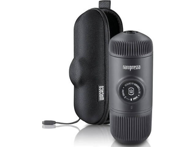 Кавоварка кемпінгова Wacaco Nanopresso з чохлом сіра (WNANOGRcase) - Фото 1