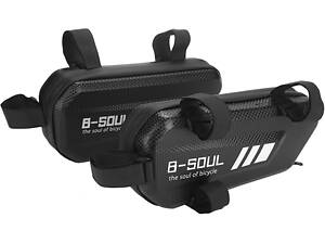 Кофр B-Soul сумка на раму мотоцикла, комплект 2 штуки - Black