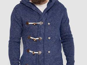 Кофта чоловіча на ґудзиках, колір синій, 214R10640