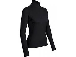 Кофта Icebreaker Atom LS Zip WMN XS Черный (1052-101 474 001 XS)