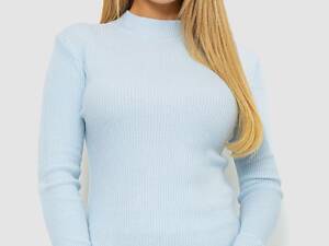 Кофта жіноча однотонна базова, колір світло-блакитний, 244R2032
