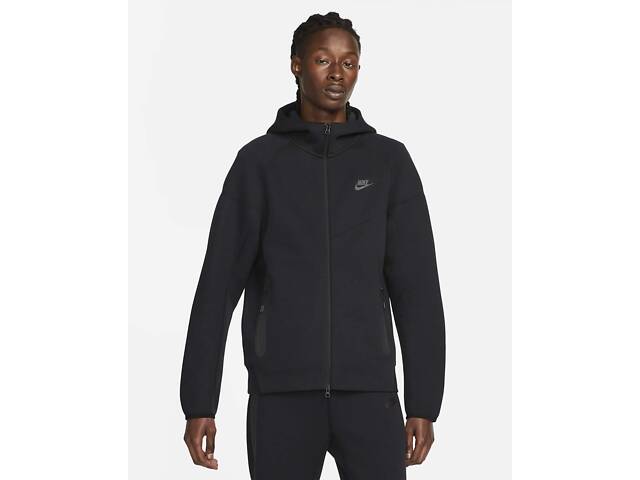 Кофта чоловіча Nike Sportswear Tech Fleece Windrunner Full-Zip Hoodie (FB7921-010) XL Чорний - Фото 1