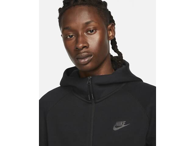 Кофта чоловіча Nike Sportswear Tech Fleece Windrunner Full-Zip Hoodie (FB7921-010) XL Чорний - Фото 3