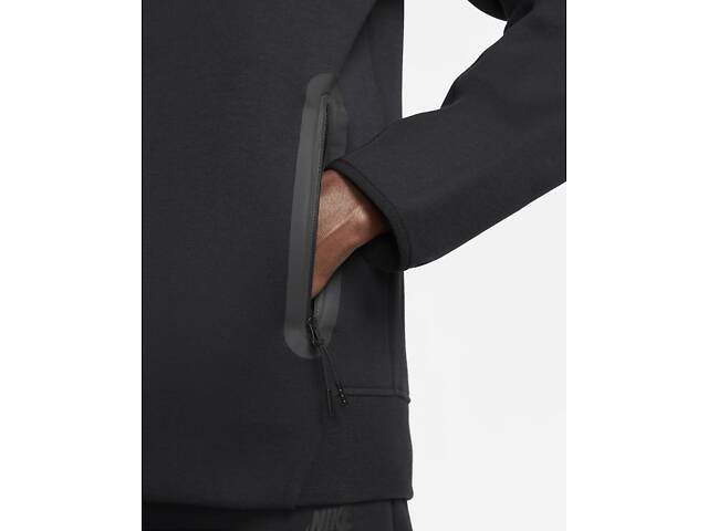Кофта чоловіча Nike Sportswear Tech Fleece Windrunner Full-Zip Hoodie (FB7921-010) XL Чорний - Фото 5