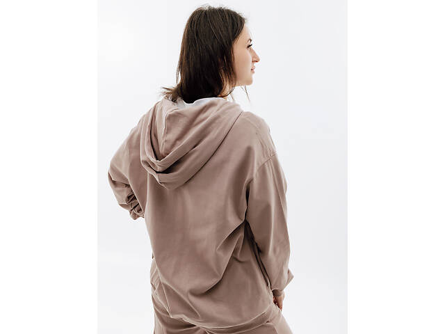 Кофта Nike W NSW JRSY OS FZ HOODIE DM6415-272 - Фото 2