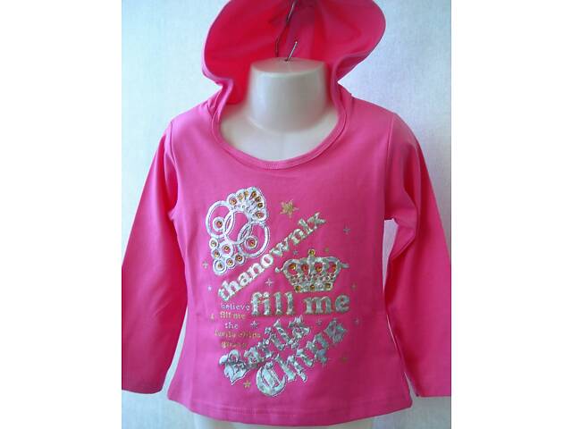 Толстовка реглан с капюшоном 3-9 лет - Фото 2