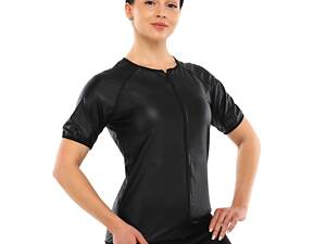 Кофта з коротким рукавом та ефектом сауни жіноча HeatOutFit ST-2115 L Чорний
