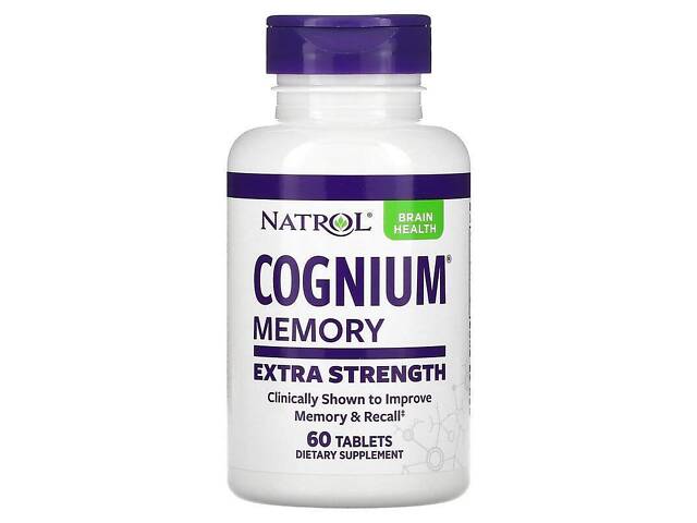 Когниум, Cognium, Natrol, усиленный, 200 мг, 60 таблеток Когниум, Cognium, Natrol, усиленный, 200 мг, 60 таблеток