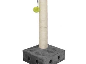 Когтеточка столбик с игрушкой для кошек CROCI Interactive Cheese (Кроки) 25х25х51.5 см