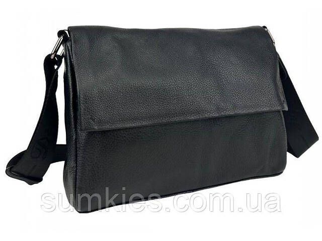 Шкіряна жіноча сумка UnaBorsetta чорний - Фото 1