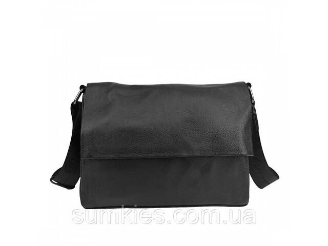 Шкіряна жіноча сумка UnaBorsetta чорний - Фото 2