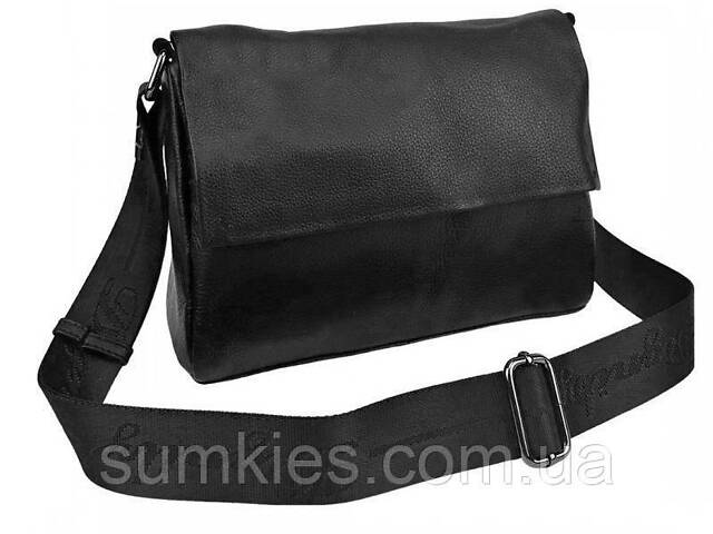 Шкіряна жіноча сумка UnaBorsetta чорний - Фото 4