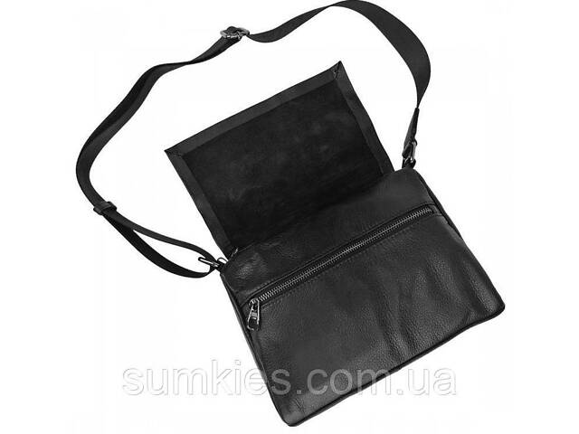 Шкіряна жіноча сумка UnaBorsetta чорний - Фото 5