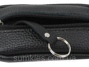 Шкіряна ключниця, чохол для ключів ALWAYS WILD чорна