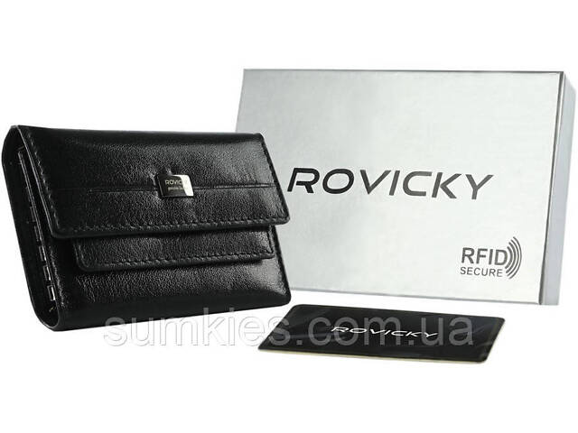 Шкіряна ключниця Rovicky чорний - Фото 2
