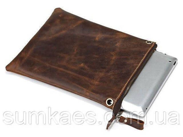 Шкіряна чоловіча сумка Vintage 14061 коричнева - Фото 6