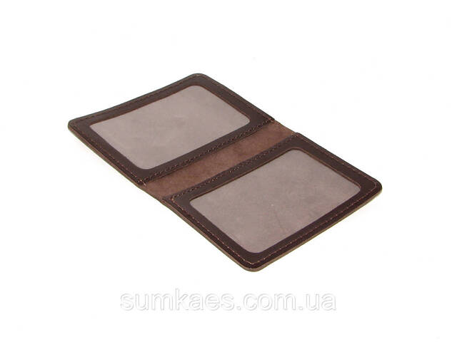 Шкіряна обкладинка для документів (ID-паспорт) DNK mini doc R коричнева - Фото 7