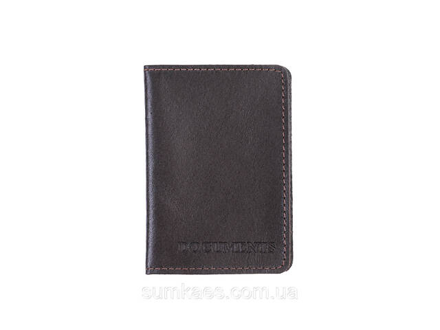 Шкіряна обкладинка для документів (ID-паспорт) DNK mini doc R коричнева - Фото 8