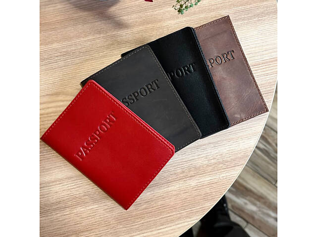 Шкіряна обкладинка для паспорта з написом 1940 - Фото 1