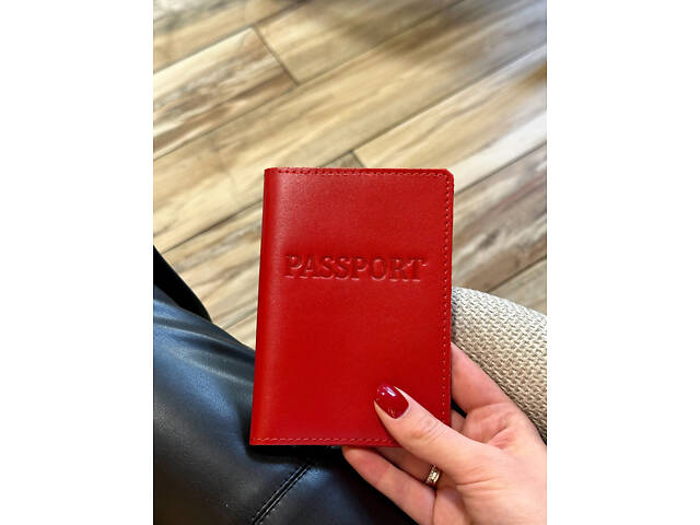 Шкіряна обкладинка для паспорта з написом 1940 - Фото 2