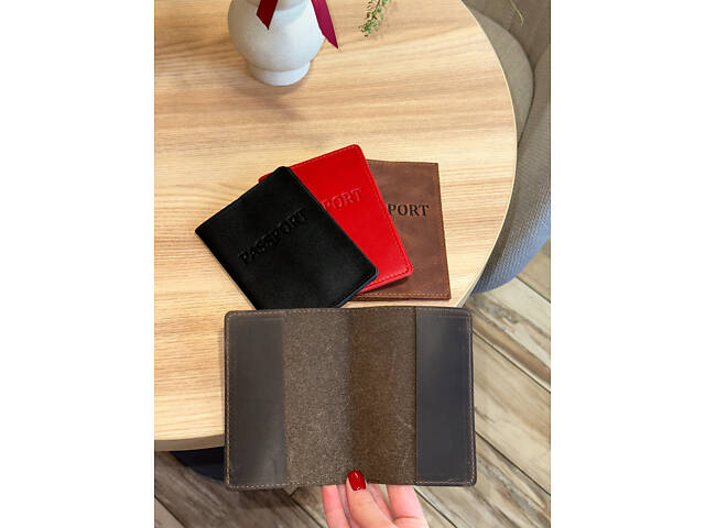 Шкіряна обкладинка для паспорта з написом 1940 - Фото 6