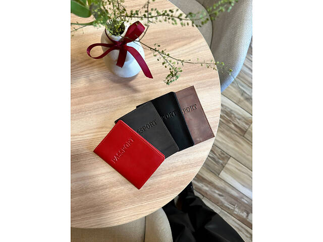 Шкіряна обкладинка для паспорта з написом 1940 - Фото 8