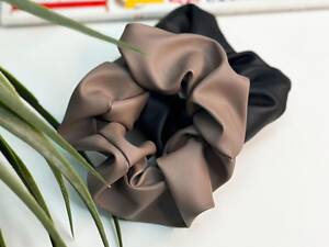 Шкіряна резинка для волосся оптом Мокко