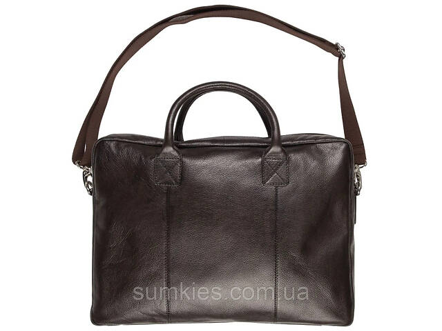 Шкіряна сумка для ноутбука 15,6 дюймів Livergy коричнева - Фото 1