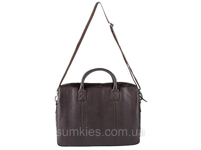 Шкіряна сумка для ноутбука 15,6 дюймів Livergy коричнева - Фото 2