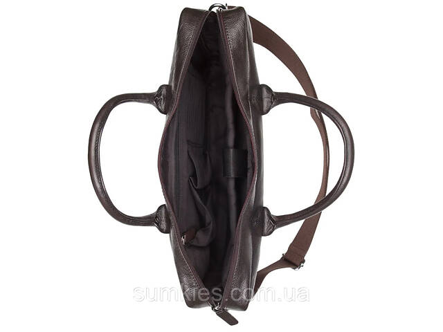 Шкіряна сумка для ноутбука 15,6 дюймів Livergy коричнева - Фото 3