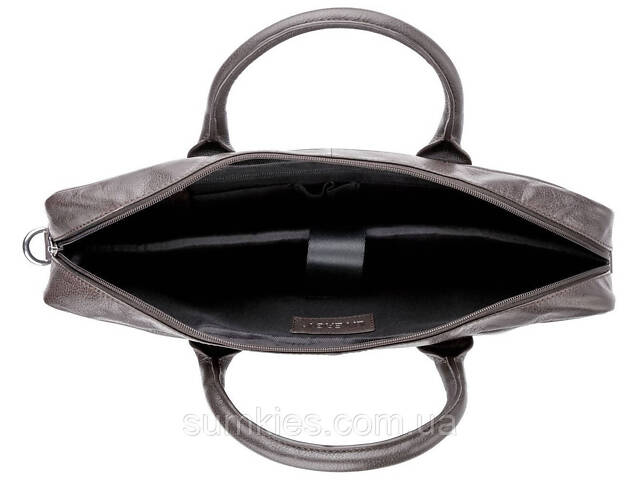 Шкіряна сумка для ноутбука 15,6 дюймів Livergy коричнева - Фото 4