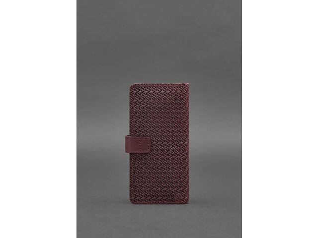 Шкіряне бордове портмоне 7.0 Карбон BlankNote - Фото 4