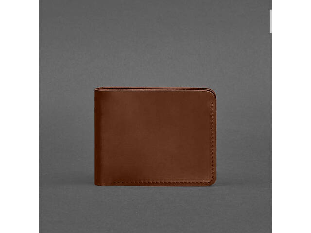 Шкіряний портмоне 4.4 (з затискачем) світло-коричневий Crazy Horse BlankNote - Фото 4