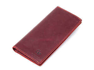 Кожаное портмоне GRANDE PELLE 11468 Бордовый